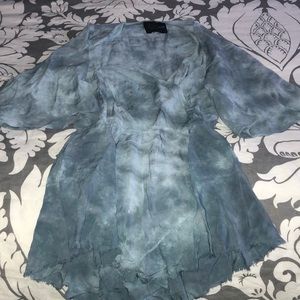 Blue Life tie dye romper